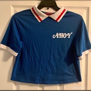 Stranger Things Ahoy crop top